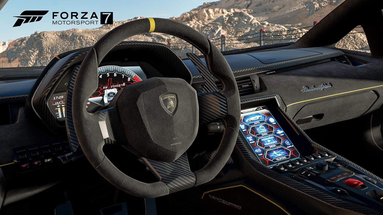 Forza Motorsport 7: Marketing screenshot - shows new alcantara and interior materials.
