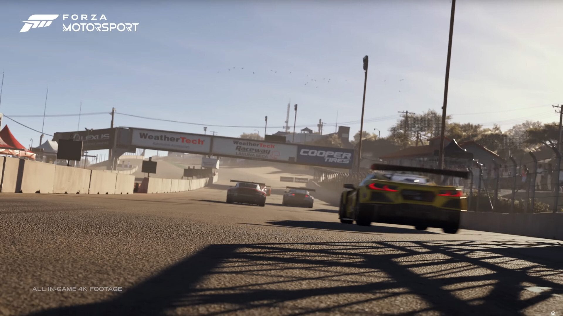 Forza Motorsport - Xbox Showcase 2022: Road shaders and asphalt textures are all new for this title. This shot shows some of that detail.