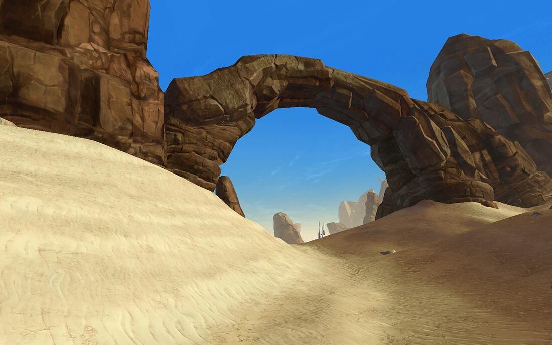 Star Wars: The Old Republic: Tatooine - Exterior terrain sculpting and asset placement.