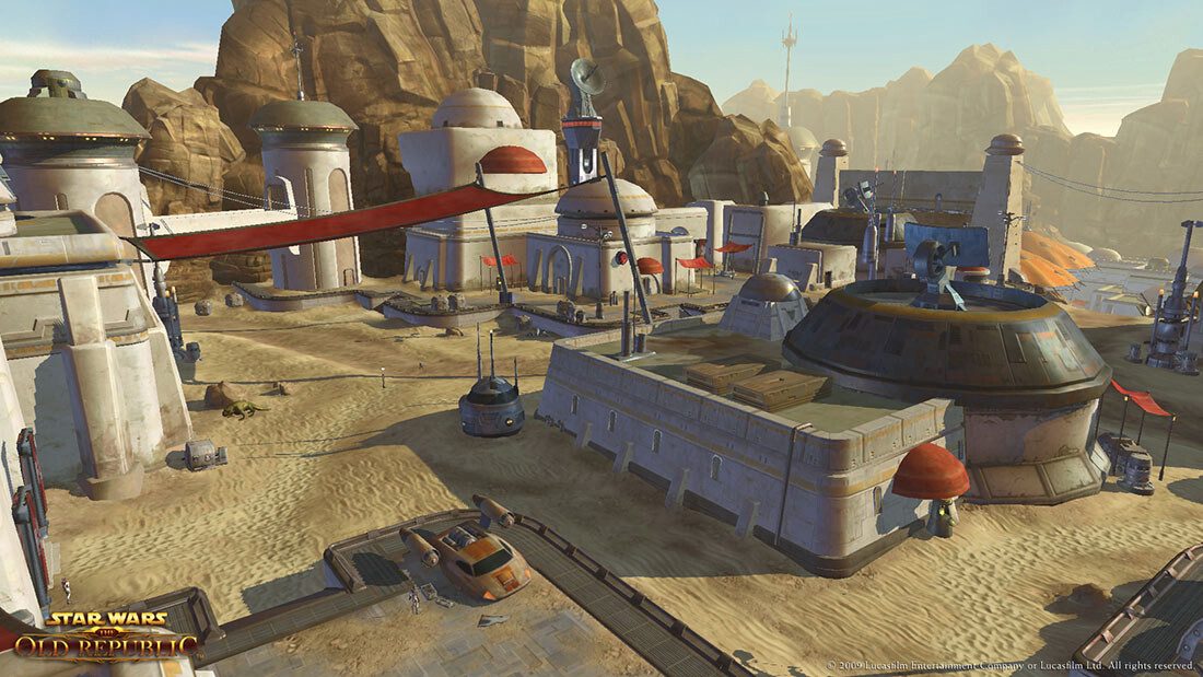 Star Wars: The Old Republic: Tatooine - Exterior terrain sculpting and asset placement.