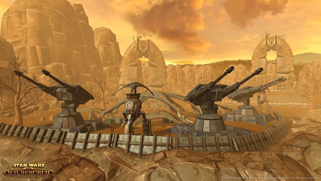 Star Wars: The Old Republic: Voss - Exterior terrain painting and asset placement.