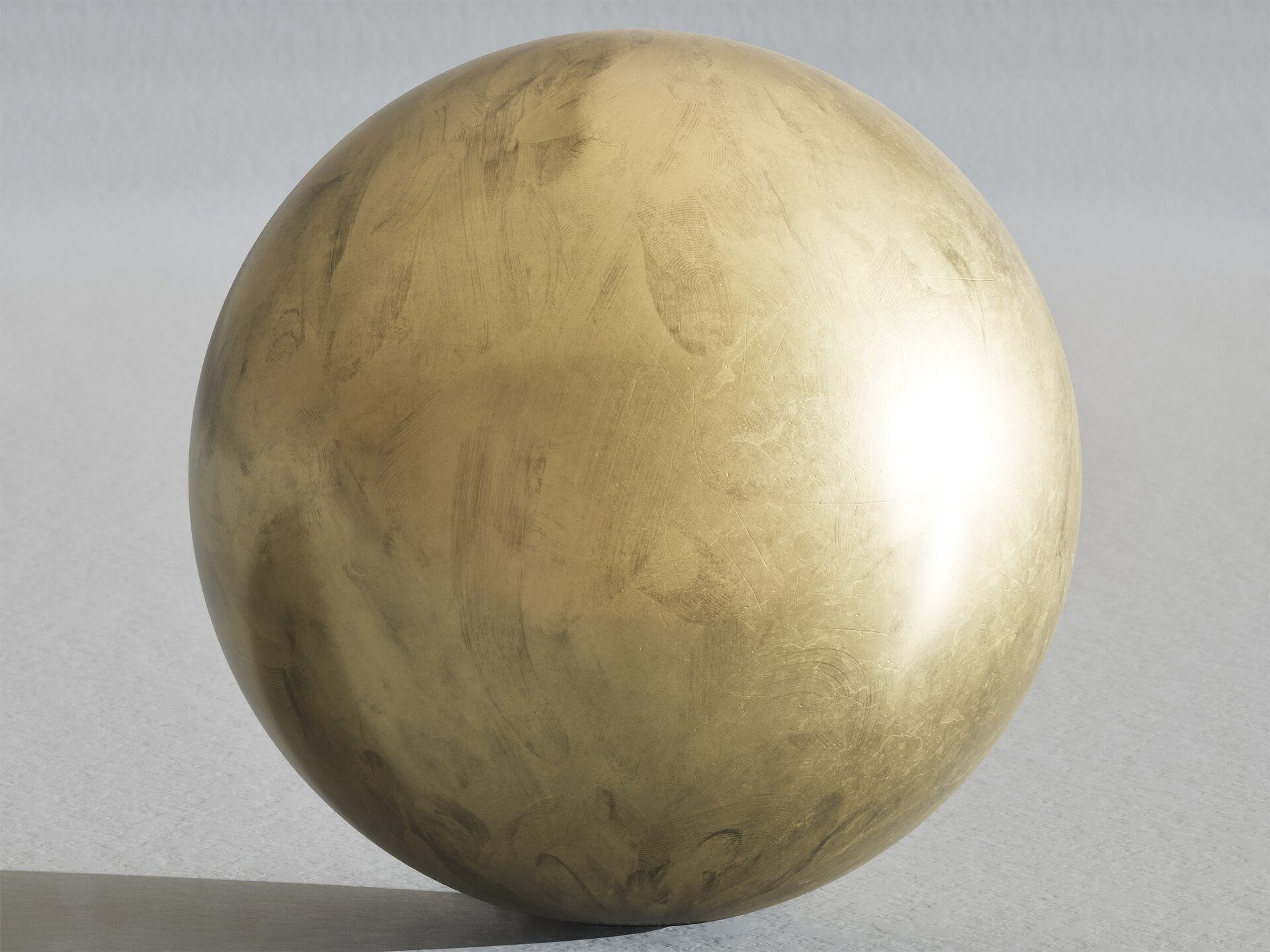 Substrate Material Studies: Brass, Aged with Oily Fingerprints